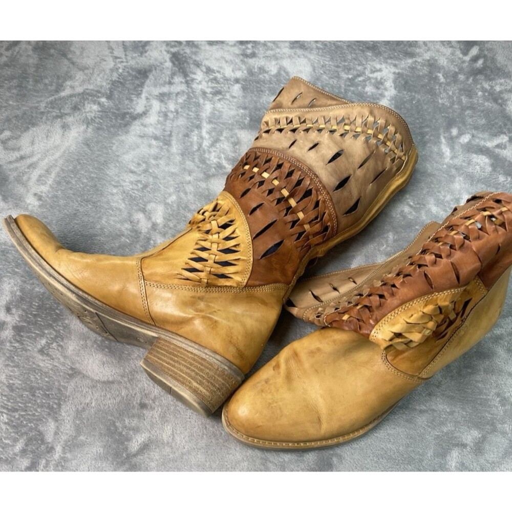 Summit White Mountain Womens  "Tallie" Leather Boots  Sz 8 / 38 cowgirl hobo - Picture 4 of 9